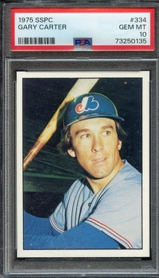 1975 SSPC #334 Gary Carter RC PSA 10 HOF Montreal Expos 0135 - Image 1 of 2