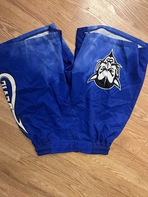 Pantalones cortos de gimnasio MMA Fight para hombre grandes azul real con logotipo Foto 1 de 2