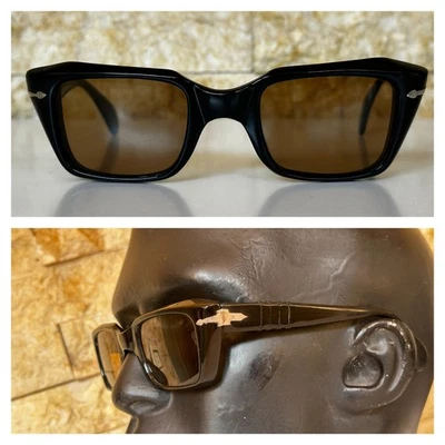 6155 Vintage Persol Ratti Sunglasses Meflecto Wide Big Arms 1960's Medium 51mm - Image 1 of 4