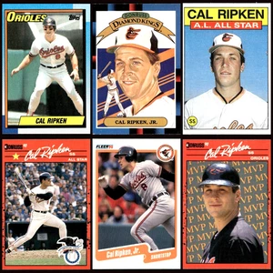 Cal Ripken, Jr.  6 card Lot - 1986 to '90 (Topps, Fleer, Donruss) -NM - Picture 1 of 14
