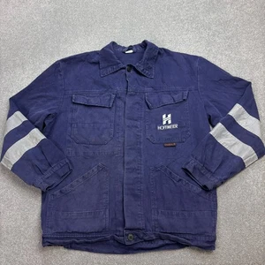 French Jacket Adult Extra Large Blue VTG Utility Chore Work Wear Canvas Mens - Picture 1 of 7