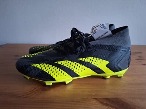 Adidas Predator Accuracy.2 Firm Ground Soccer Cleat Sz 10.5 Black Yellow IG0781 - Picture 1 of 10