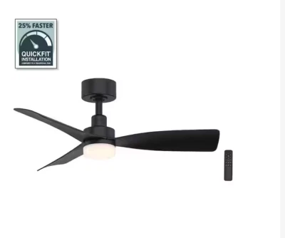 Hampton Bay N375A-MBK Marlston 36" Indoor/Outdoor Matte Black/Black Blade - Image 1 of 3