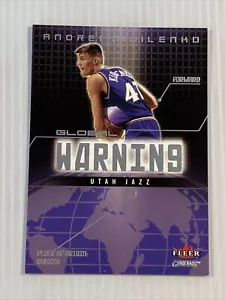 2002-03 Fleer Genuine Global Warning #3 Andrei Kirilenko - Picture 1 of 2