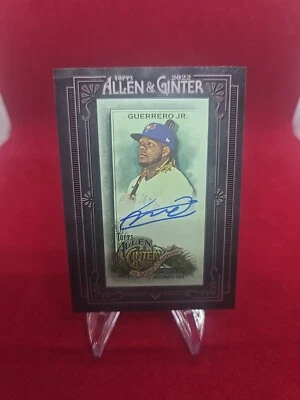 2022 Topps Allen & Ginter Vladimir Guerrero Jr. Black Framed Mini Auto /25 - Image 1 of 2