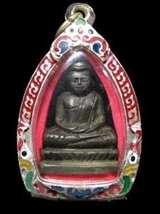Bronze Buddha Phra Chaiwat, During the Reign of King Rama V, Thai Amulet - Picture 1 of 10