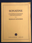 Sonatine Fur Sopran Und Alt Saxophon Harald Genzmer