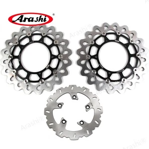 Arashi Front Rear Brake Disc Rotor For Yamaha FZ1 Fazer 1000 2006 - 2012 2011 - Picture 1 of 13