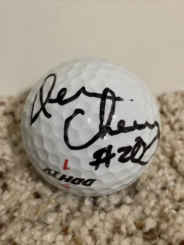 Deron Cherry Kansas City Chiefs Autographed Golf Ball Cover