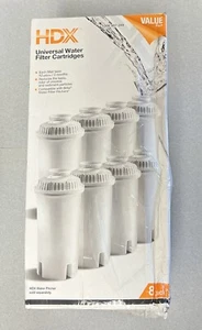 HDX Water Pitcher Replacement Water Filter Cartridges, BPA Free (8-Pack) - Picture 1 of 2