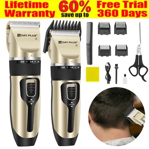 Professional Cordless Hair Clippers Trimmers Set Barber Clippers for Men Cutter - Picture 1 of 16