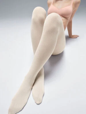 Wolford Cotton Rib Tights Strumpfhose gerippt Baumwolle - Bild 1 von 4