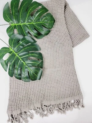 Toalla turca gofre premium, toalla de baño absorbente 100 % algodón unisex tiro, toalla Foto 1 de 4