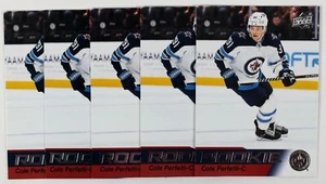 5x - 2021-22 Upper Deck Star Rookie Box Set Card #17 - Cole Perfetti Jets - Imagen 1 de 1