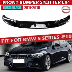 For BMW F10 5 Series 2011-16 M Sport Front Bumper Spoiler Lip Splitter CB Style. - Picture 1 of 15