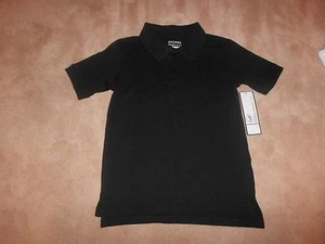 NEW, BOYS BLACK POLO SCHOOL UNIFORM, SIZE XS 4/5, GEORGE - Picture 1 of 1