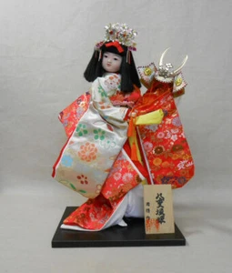 Japanische Vintage Kimono Stoffpuppe 43 cm / KABUKI 歌舞伎 YAEGAKI - Bild 1 von 7