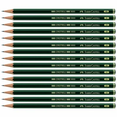 FABER CASTELL Bleistift 9000 8B-6H [Härte wählbar]
