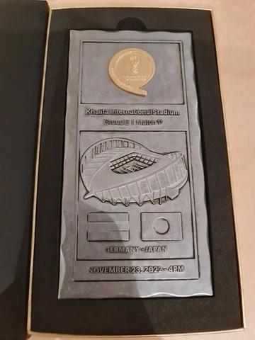 Germany V Japan Match 11 date 23-11-2022 FIFA World Cup Qatar VIP Gift Plaque Cover