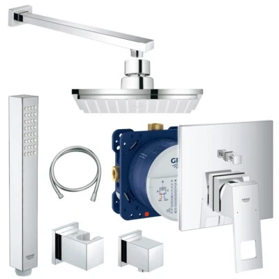 Grohe Unterputz Duschsystem Kopfbrause, Euphoria Cube, Eurocube Set Regendusche - Bild 1 von 4