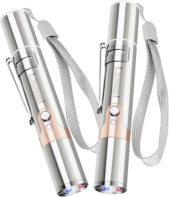 LZONUNL 2 Pack USB Rechargeable Interactive Cat Mouse Toy 5 Modes for Indoor Pets