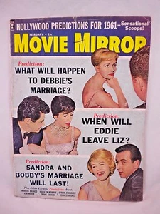 Movie Mirror Hollywood Gossip Magazine 1961 Elizabeth Taylor Elvis Clark Gable - Picture 1 of 10