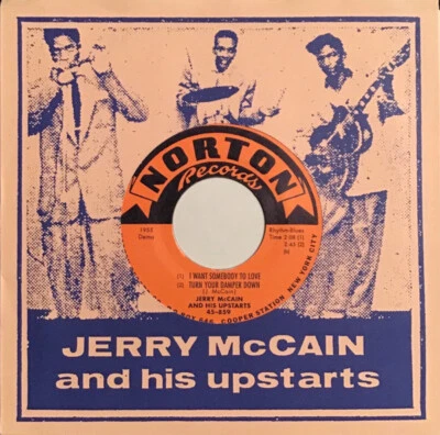 JERRY McCAIN UPSTARTS Rock Roll Ball /I Want Somebody 7" Junior Wells Jimmy Reed - Image 1 of 2
