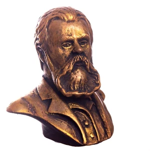 Friedrich Engels bronze statue 3.5" Soviet USSR communist leader figurine - Picture 1 of 9