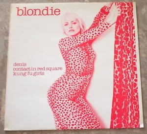 Blondie Denis EP Vinyl 12" EX Nice Original UK Red Cover CHS 2204 Kung Fu Girls - Picture 1 of 4