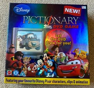 Disney Pictionary DVD Game Family Game 100% Complete, By Mattel Games.