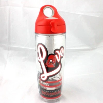 Botella de agua Tervis 24 oz NUEVA Love Tampa Bay Buccaneers NFL BUCS Flag Super Bowl Foto 1 de 4