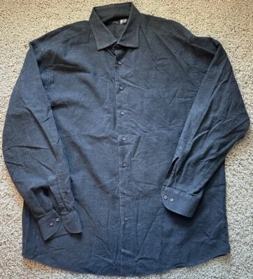 Camisa de hombre vintage St Croix gris oscuro con botones talla XXL Foto 1 de 4