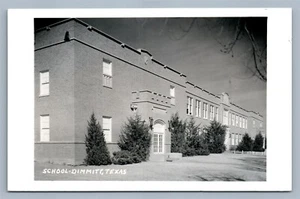 DIMMITT TX SCHOOL VINTAGE REAL PHOTO POSTCARD RPPC - Picture 1 of 2