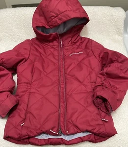Columbia Omni Tech Red Waterproof Out Grow System Sz XS 6/6X Jacket Hooded .A. - Picture 1 of 10