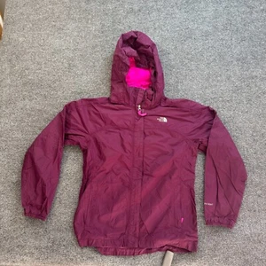 The North Face Girls Hoodie Jacket Hyvent Sz Extra Large Purple 18 Windbreaker - Picture 1 of 13