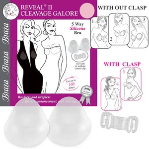Reggiseno push up silicone autoadesivo 5 vie Braza Reveal scollatura senza spalline - Foto 1 di 4