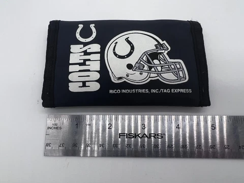 Indianapolis Colts Nylon Wallet NFL Licensed Football FREE Shipping see photos Cover