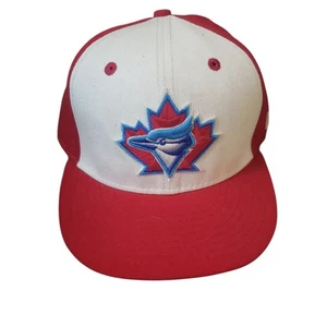 Sombrero Vintage Toronto Blue Jays MLB 5950 New Era Años 90 Cooperstown Rojo Talla 7 1/2 - Imagen 1 de 9