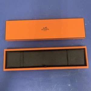 CAJA REGALO HERMES PARIS NARANJA 9 1/4 x 2,5 x 1,5 PULGADAS AUTÉNTICA - Imagen 1 de 11