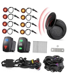 Ehaho UTV ATV Turn Signal Kit with 110D Horn [Pre-Wired] [Plug & Play] 198 inch - Foto 1 di 5