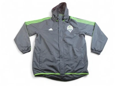 Seattle Sounders Xbox Jacket Mens XL Gray Green MLS Soccer Adidas XBOX - Image 1 of 4