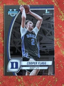 2024-25 Bowman University Chrome Cooper Flagg #16 Dallas Mavericks Duke - Picture 1 of 2
