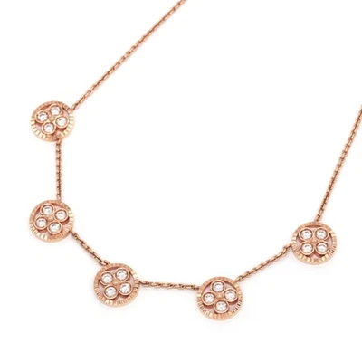 LOUIS VUITTON 5 Sun Blossom Pendant Diamond K18 Yellow Gold 40.5/38.5cm Necklace - Image 1 of 4