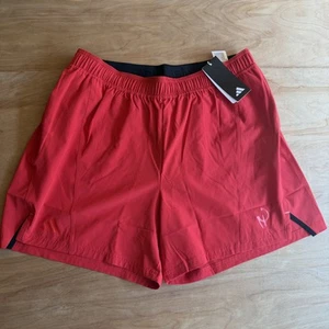 Adidas Mahomes D4T 5" Shorts Mens Large Red Training Drawstring Pocket Unlined - Picture 1 of 11