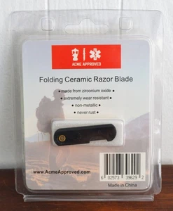 Folding Ceramic Razor Blade by Acme Approved NIP - Picture 1 of 3