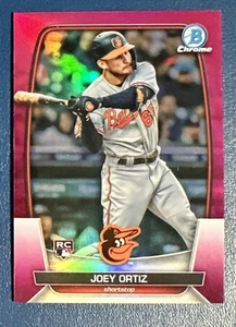 Joey Ortiz 2023 Bowman Chrome Fuchsia Refractor RC /299 Orioles, Brewers #86 - Bild 1 von 2
