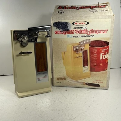 Rival Abrelatas Automático y Afilador de Cuchillos Almendra Modelo 740 Foto 1 de 4