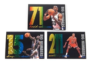 Juego completo de aros Big Numbers Rainbow 1994-95 (12) Shaquille O'Neal Pippen - Imagen 1 de 3