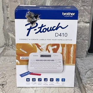 New Brother P-touch PT-D410 3/4 Inch Advanced Thermal Label Maker White NIB - Picture 1 of 5