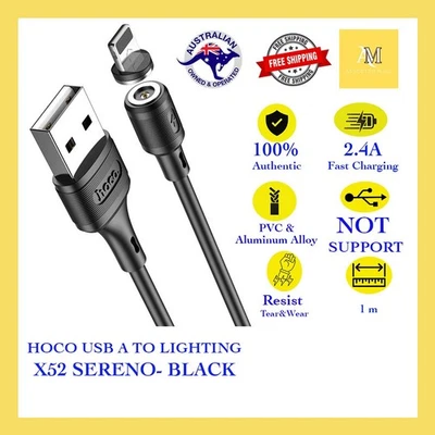 HOCO X52 Zinc Magnetic 2.4A USB A to iP Fast Charging Cable Data Transfer iPhone - image 1 of 4